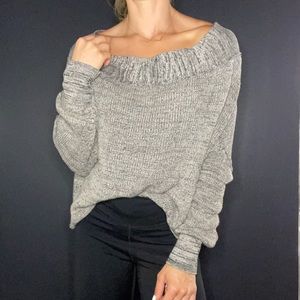 Free People Alana Off Shoulder Slouchy Sweater